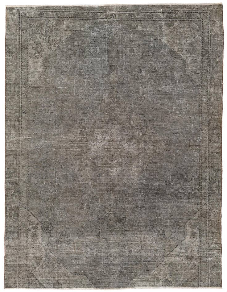 Detail image of 5' 7 x 8' Hand Knotted Ultra Vintage Persian Wool Rug