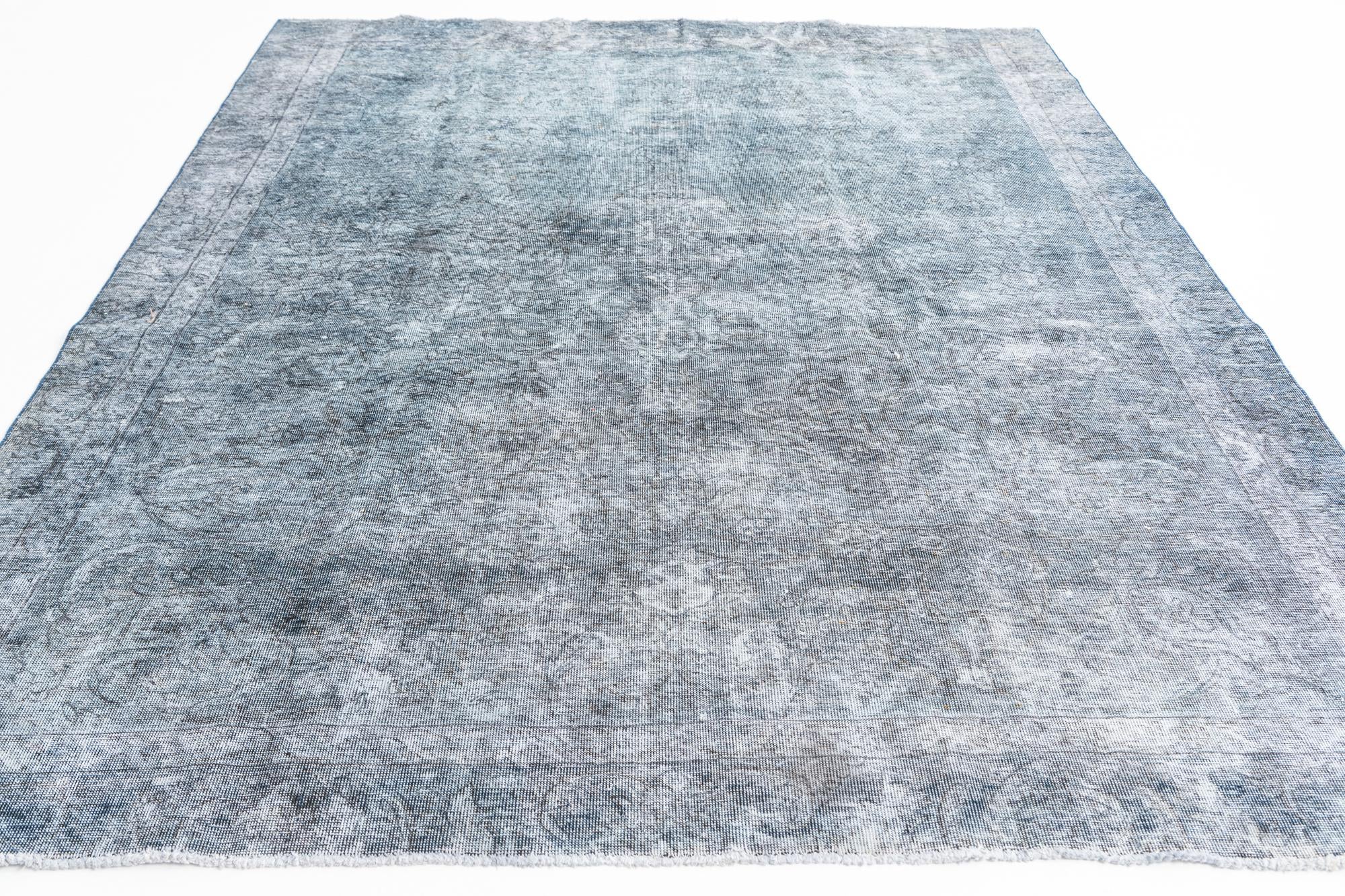 6' 10 x 9' 3 Hand Knotted Ultra Vintage Persian Wool Rug