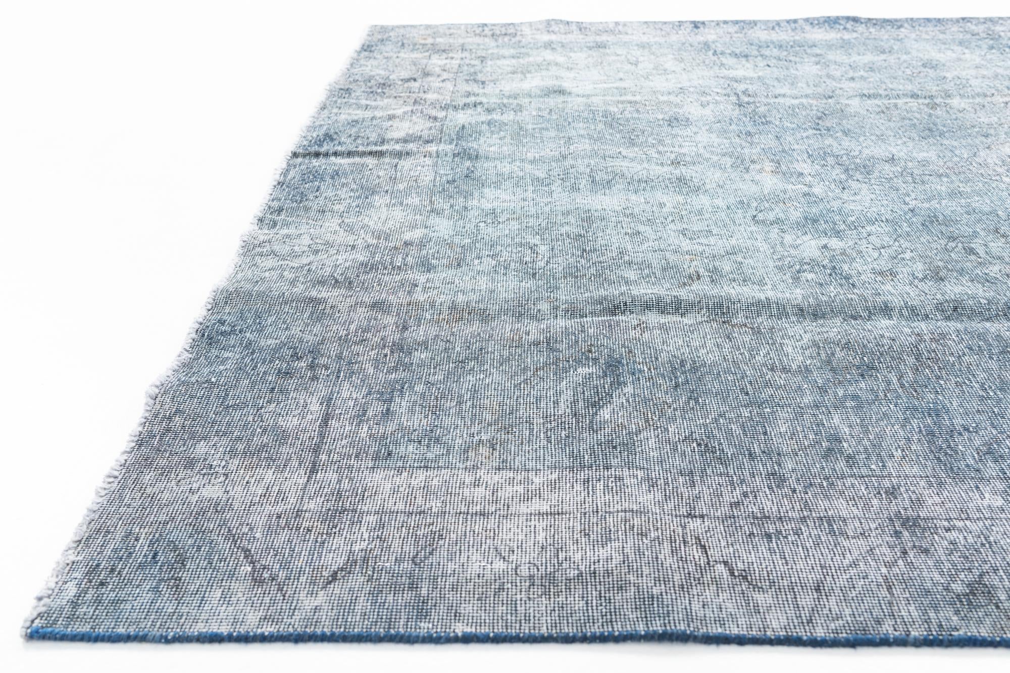 6' 10 x 9' 3 Hand Knotted Ultra Vintage Persian Wool Rug