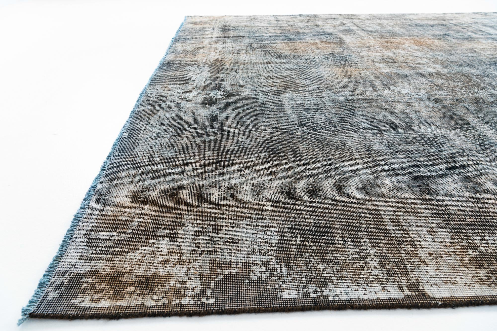 8' 10 x 12' Hand Knotted Ultra Vintage Persian Wool Rug