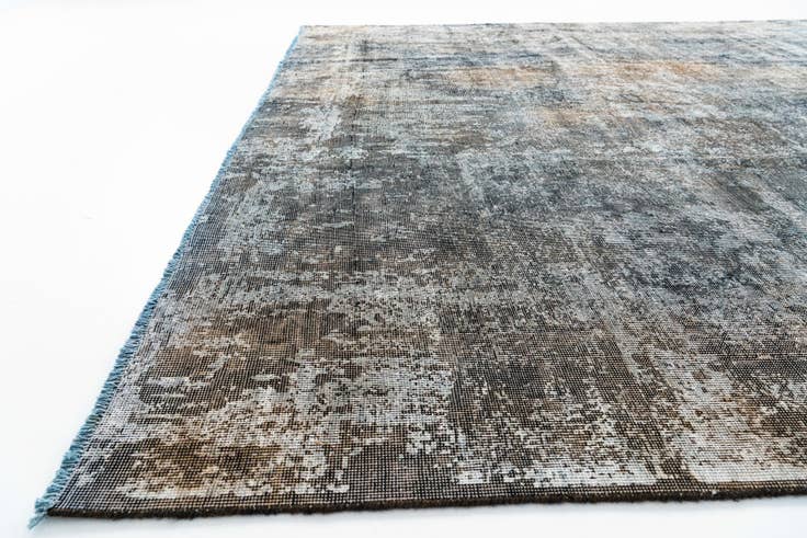 Detail image of 8' 10 x 12' Hand Knotted Ultra Vintage Persian Wool Rug