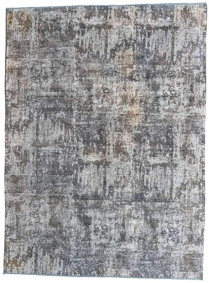 8' 10 x 12' Hand Knotted Ultra Vintage Persian Wool Rug