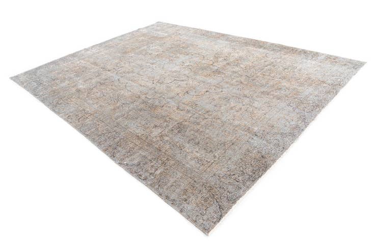 Detail image of 8' 3 x 10' 7 Hand Knotted Ultra Vintage Persian Wool Rug