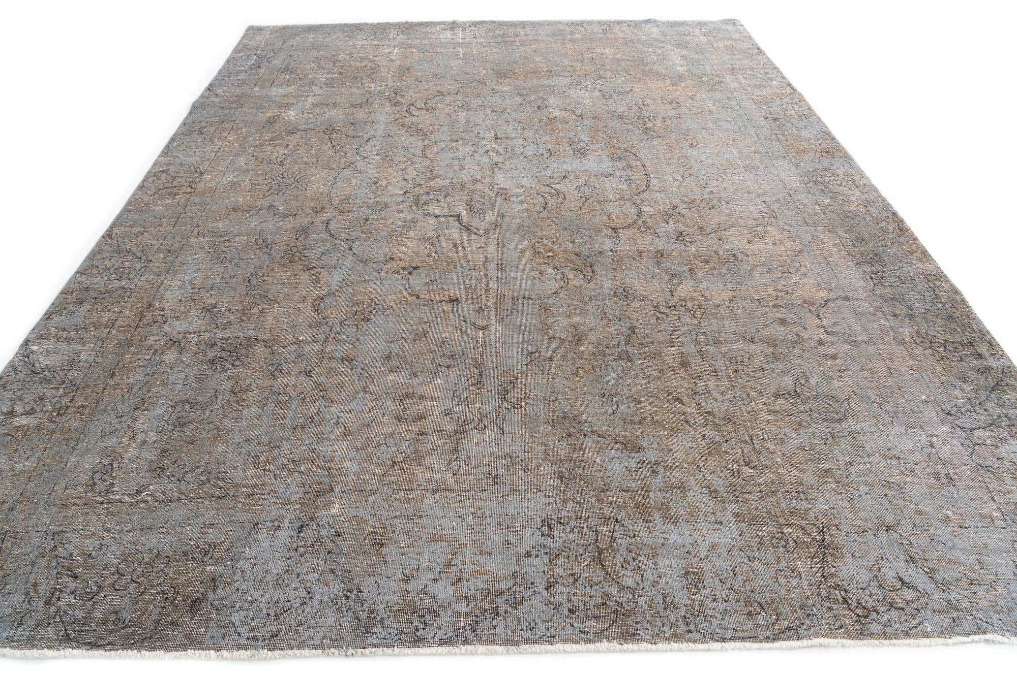 8' 3 x 10' 7 Hand Knotted Ultra Vintage Persian Wool Rug