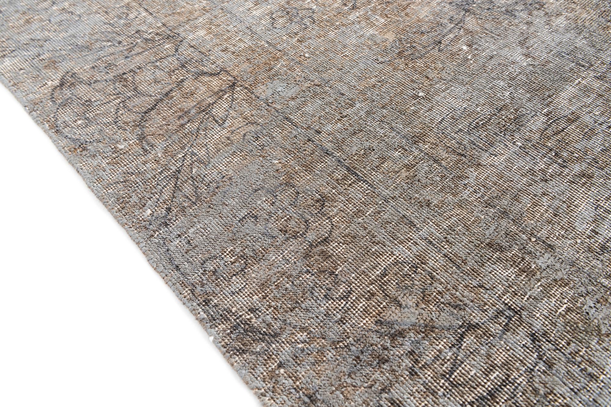 8' 3 x 10' 7 Hand Knotted Ultra Vintage Persian Wool Rug