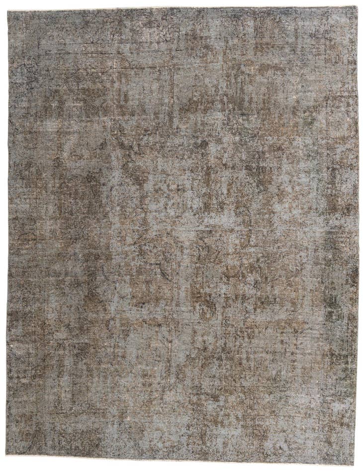 Detail image of 8' 3 x 10' 7 Hand Knotted Ultra Vintage Persian Wool Rug