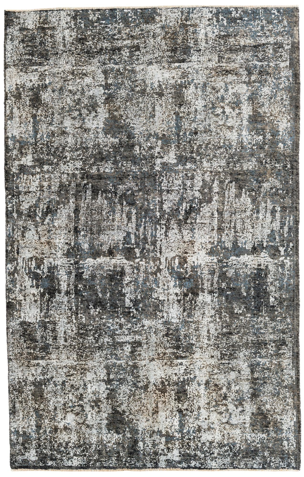 6' x 9' 5 Hand Knotted Ultra Vintage Persian Wool Rug