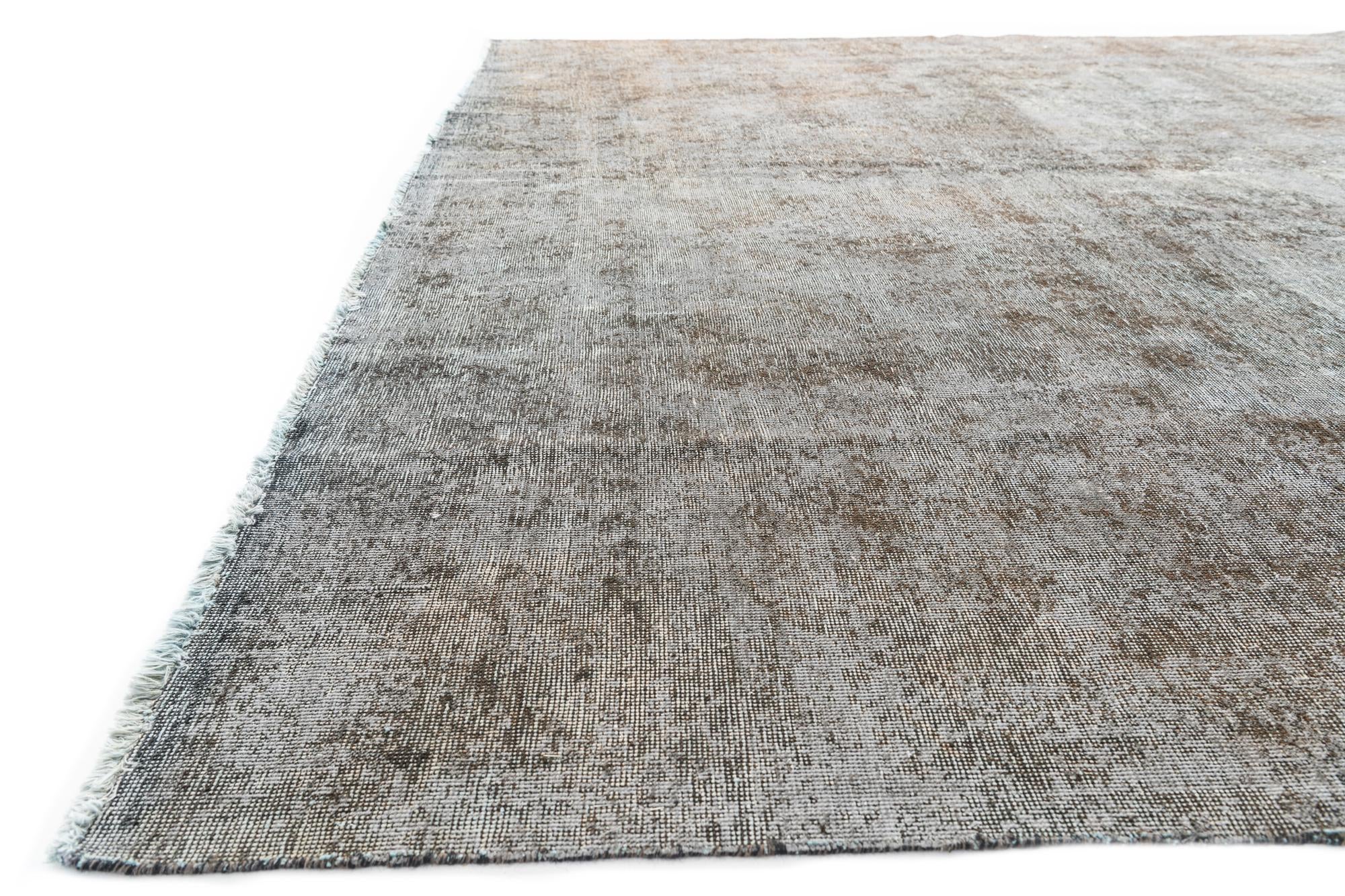 9' 3 x 12' 6 Hand Knotted Ultra Vintage Persian Wool Rug