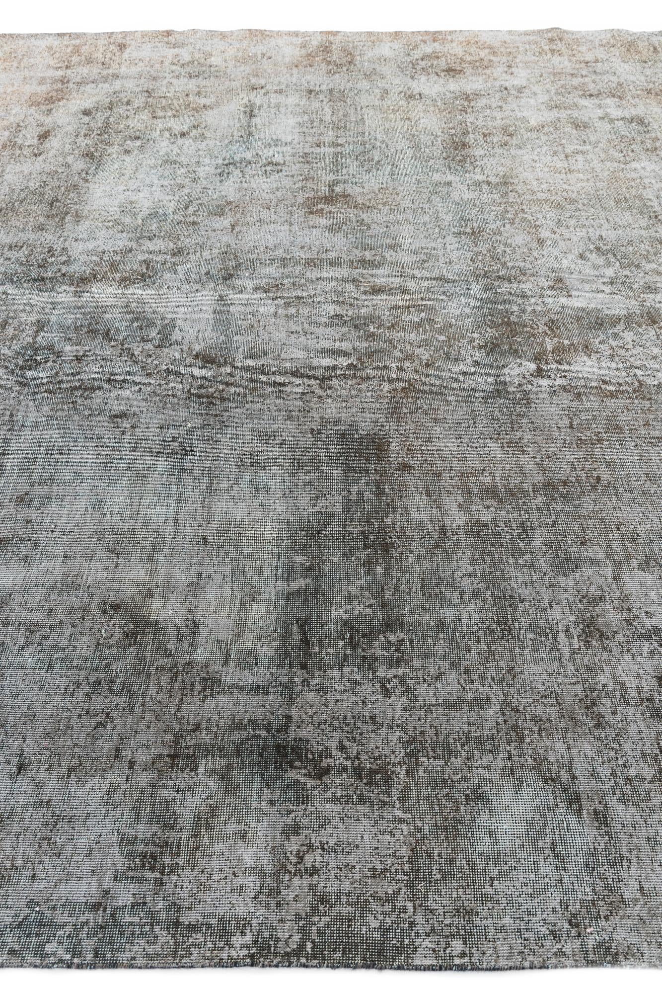 9' 3 x 12' 6 Hand Knotted Ultra Vintage Persian Wool Rug
