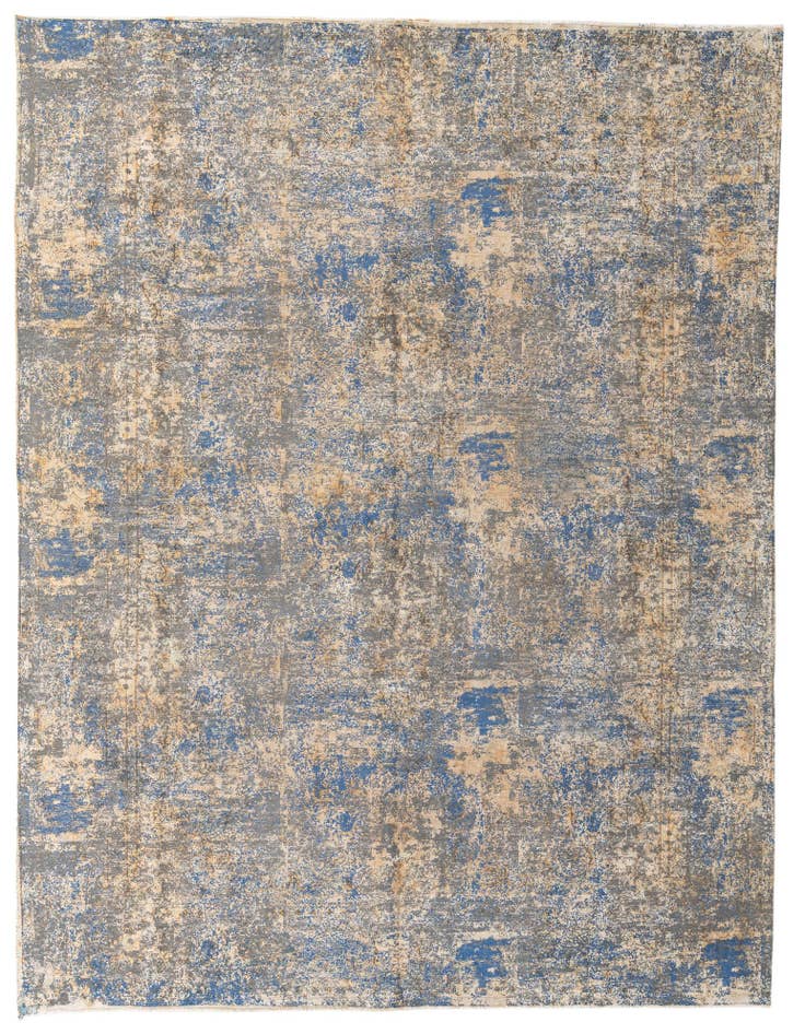 Detail image of 8' 10 x 11' 7 Hand Knotted Ultra Vintage Persian Wool Rug