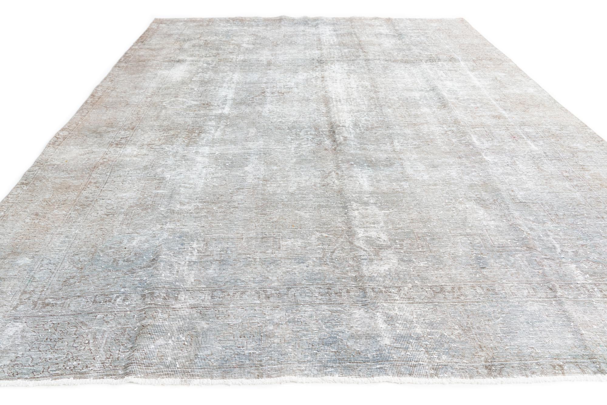 8' 2 x 11' 4 Hand Knotted Ultra Vintage Persian Wool Rug