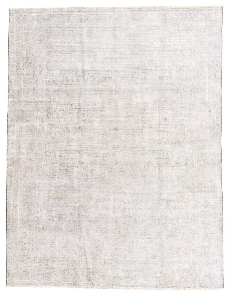 Detail image of 7' 7 x 10' 10 Hand Knotted Ultra Vintage Persian Wool Rug