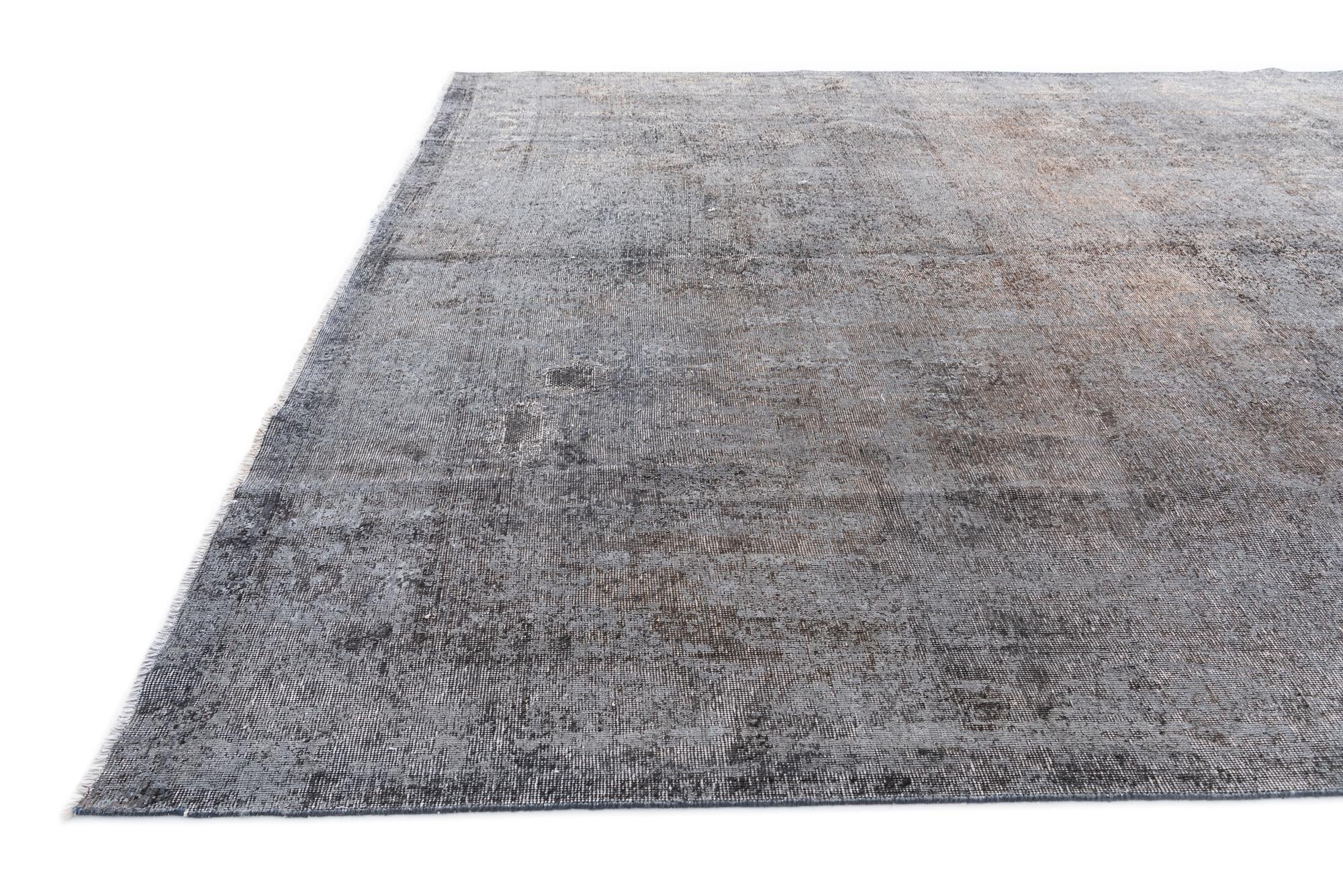 9' 4 x 12' 6 Hand Knotted Ultra Vintage Persian Wool Rug