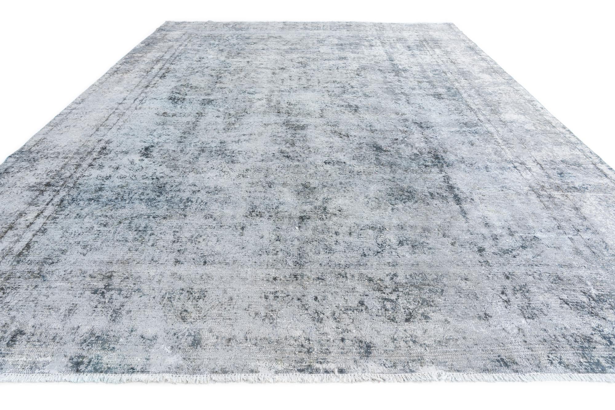 9' 5 x 13' Hand Knotted Ultra Vintage Persian Wool Rug