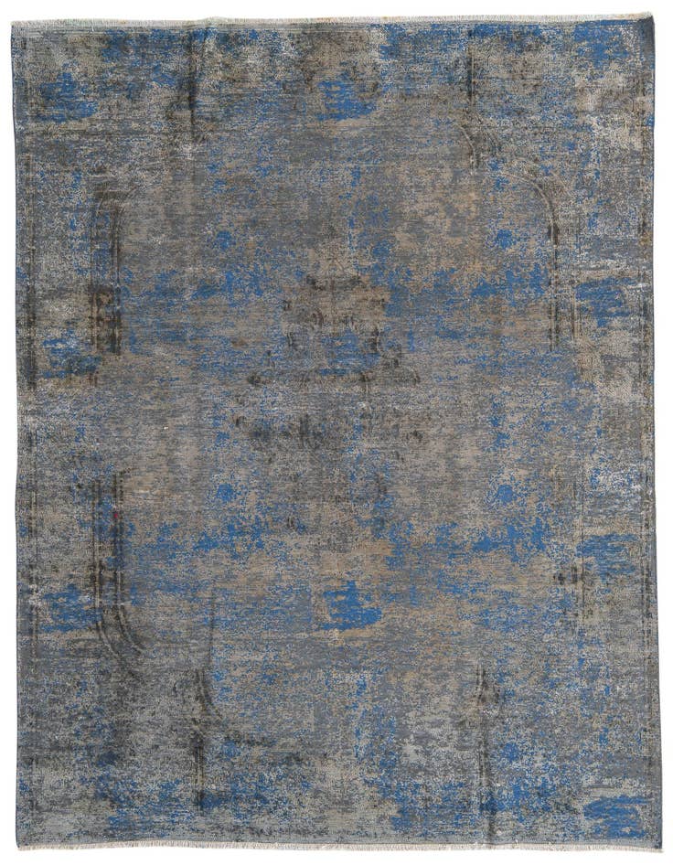 Detail image of 6' 8 x 9' 8 Hand Knotted Ultra Vintage Persian Wool Rug