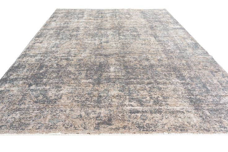 Detail image of 7' 6 x 11' Hand Knotted Ultra Vintage Persian Wool Rug
