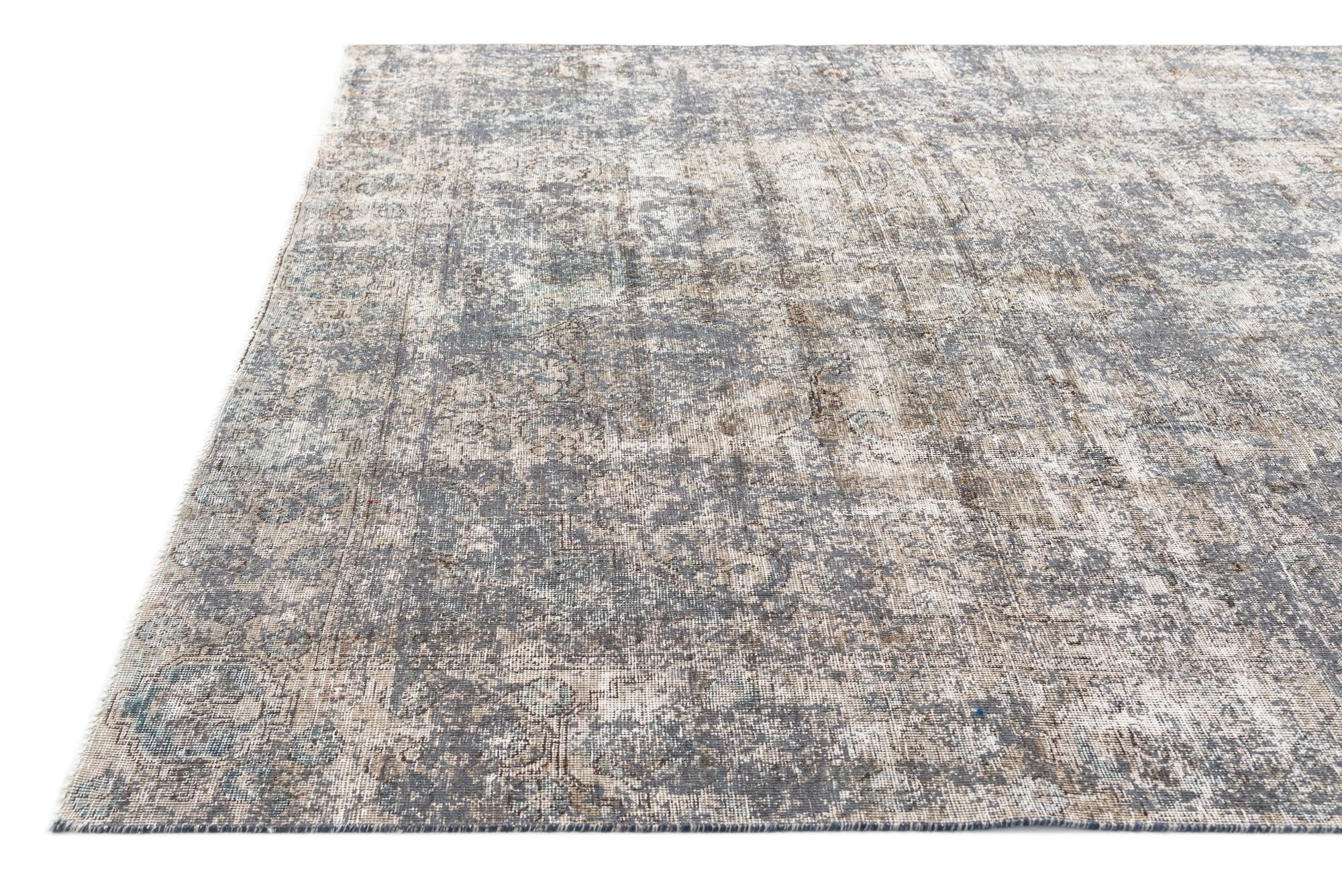 7' 6 x 11' Hand Knotted Ultra Vintage Persian Wool Rug