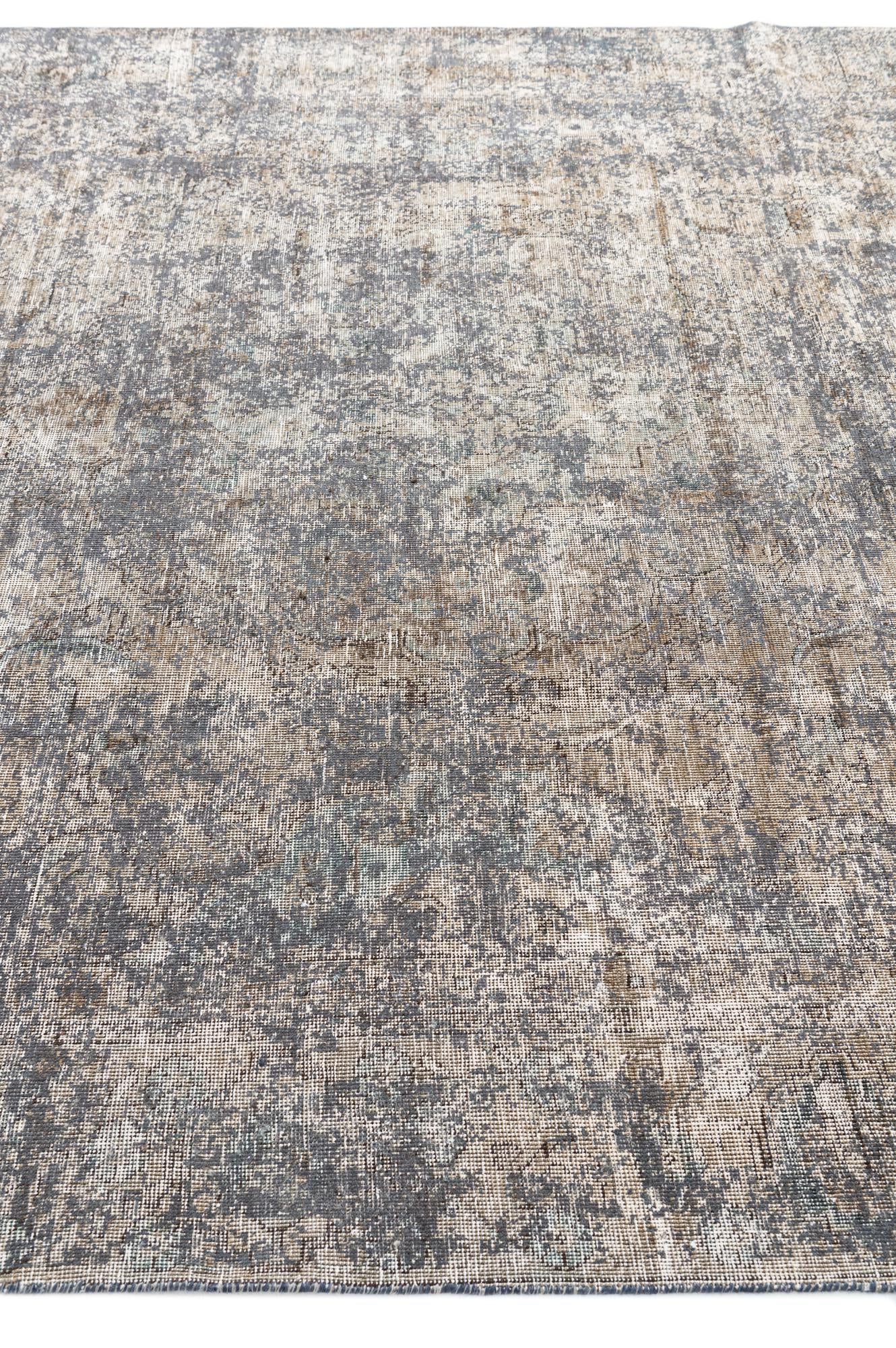 7' 6 x 11' Hand Knotted Ultra Vintage Persian Wool Rug