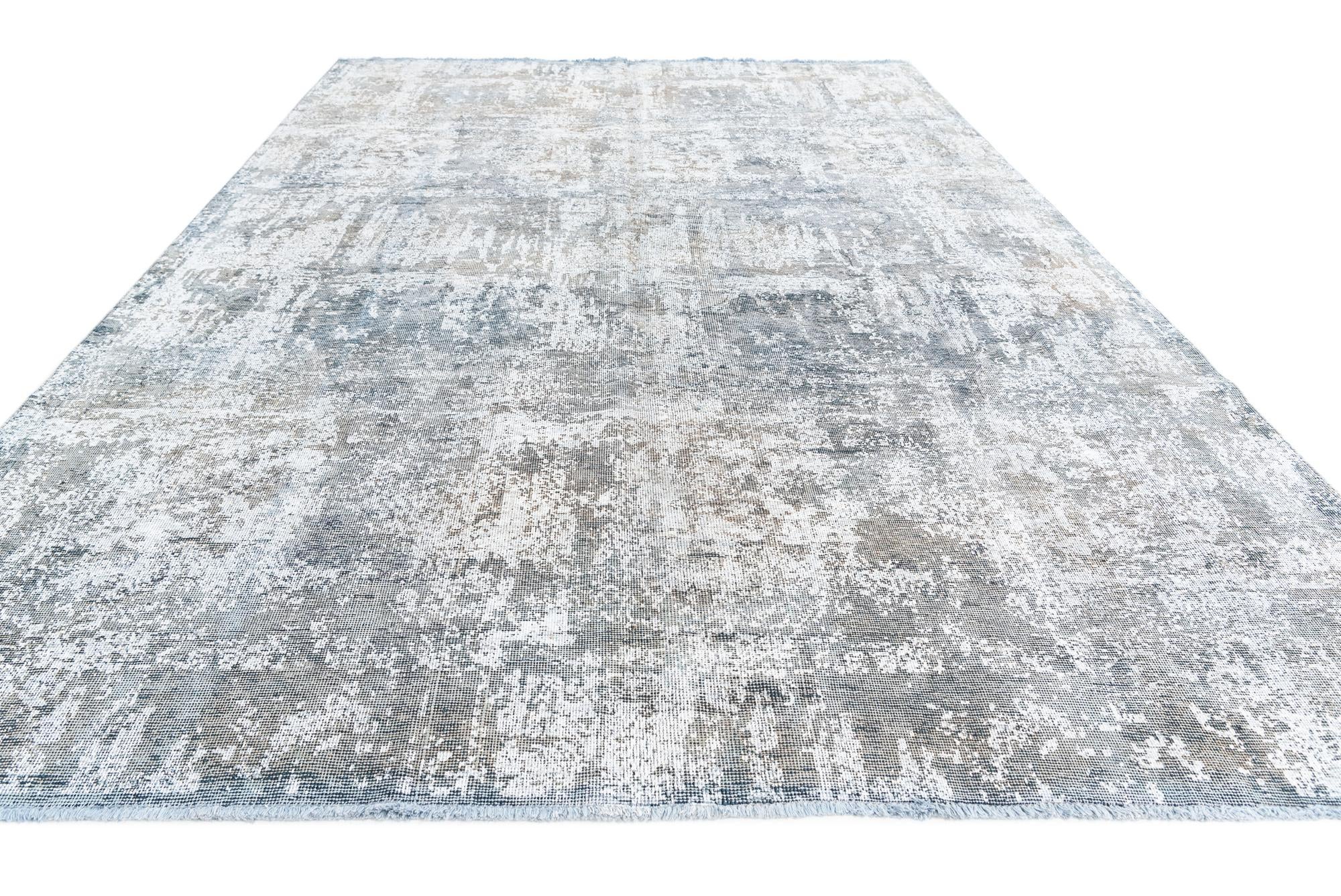 7' 9 x 12' Hand Knotted Ultra Vintage Persian Wool Rug