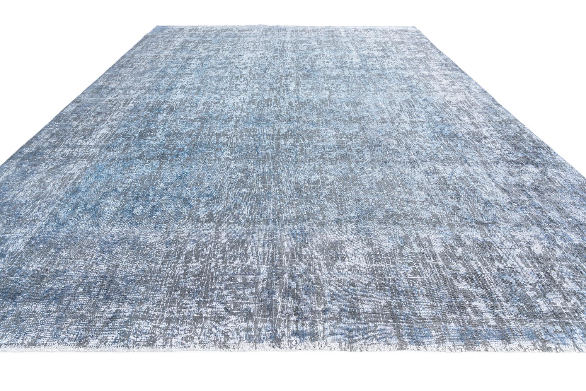 9' 2 x 12' 9 Hand Knotted Ultra Vintage Persian Wool Rug