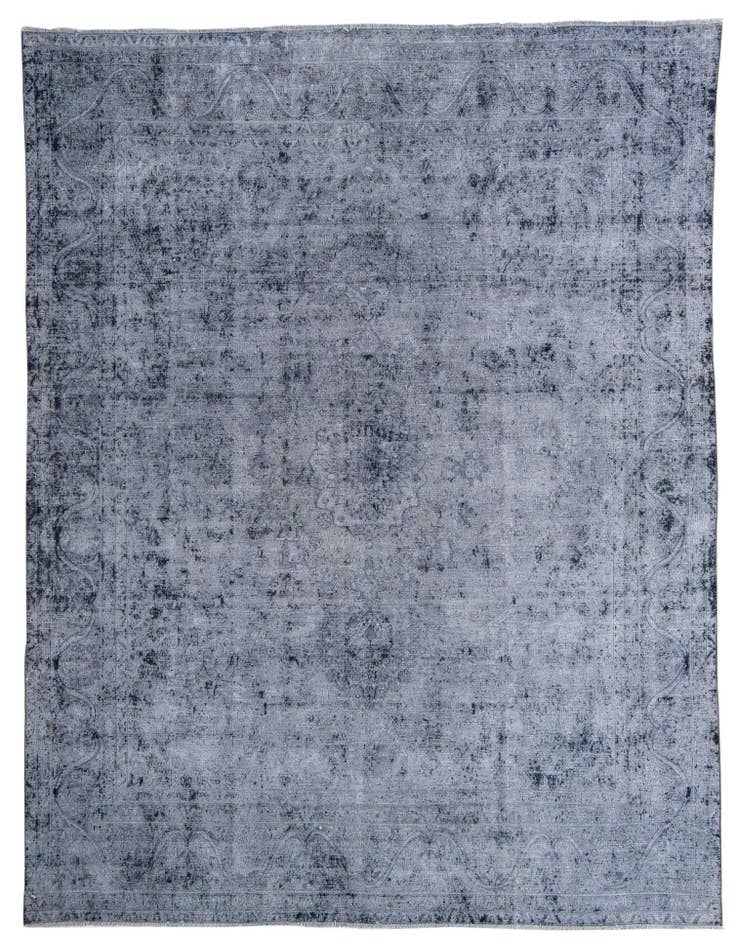 Detail image of 9' 6 x 12' 7 Hand Knotted Ultra Vintage Persian Wool Rug