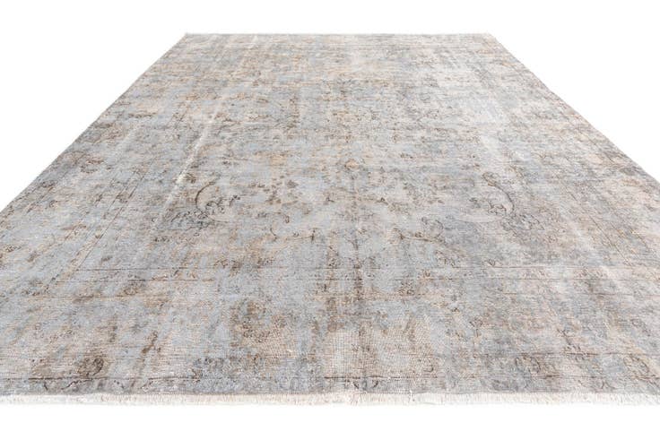 Detail image of 9' 3 x 13' Hand Knotted Ultra Vintage Persian Wool Rug