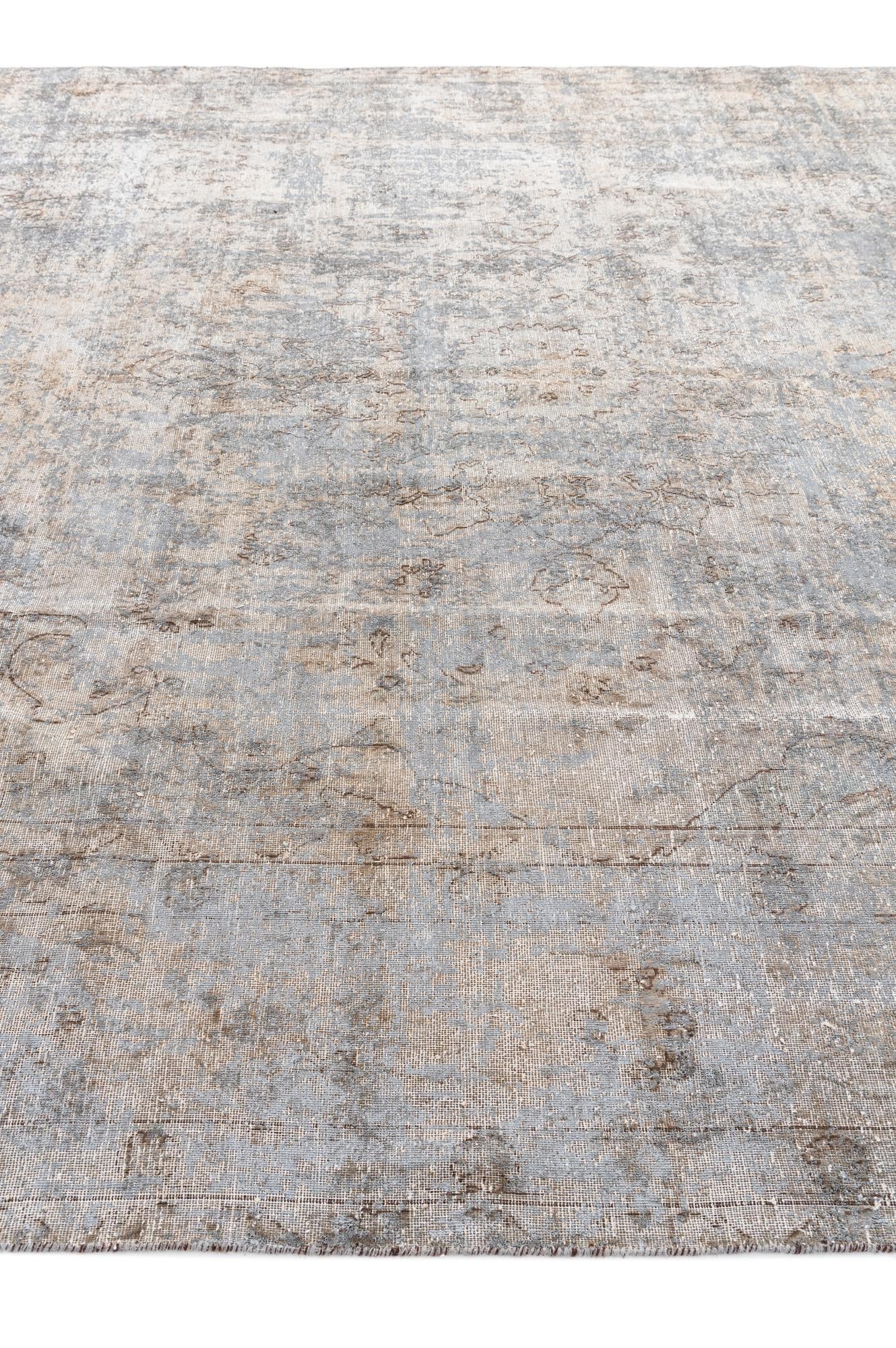 9' 3 x 13' Hand Knotted Ultra Vintage Persian Wool Rug