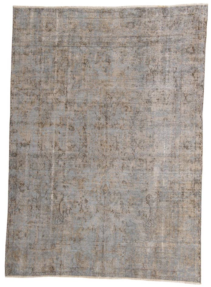Detail image of 9' 3 x 13' Hand Knotted Ultra Vintage Persian Wool Rug