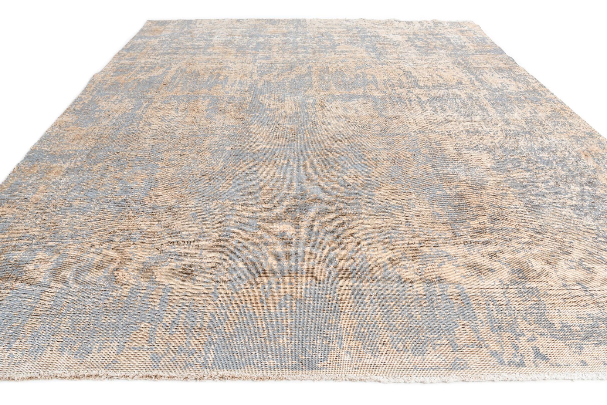 8' 9 x 11' 5 Hand Knotted Ultra Vintage Persian Wool Rug