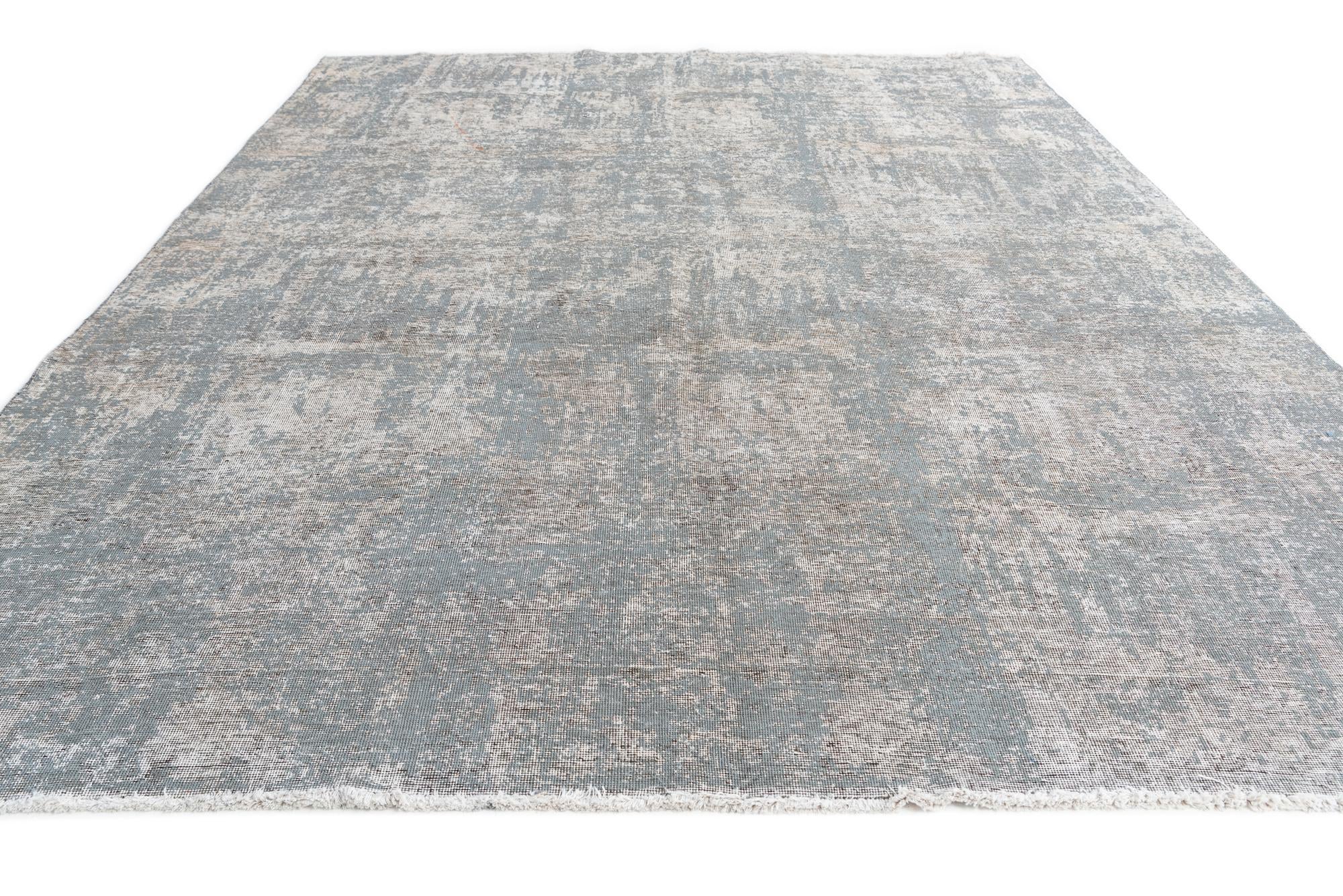 8' 10 x 11' 6 Hand Knotted Ultra Vintage Persian Wool Rug