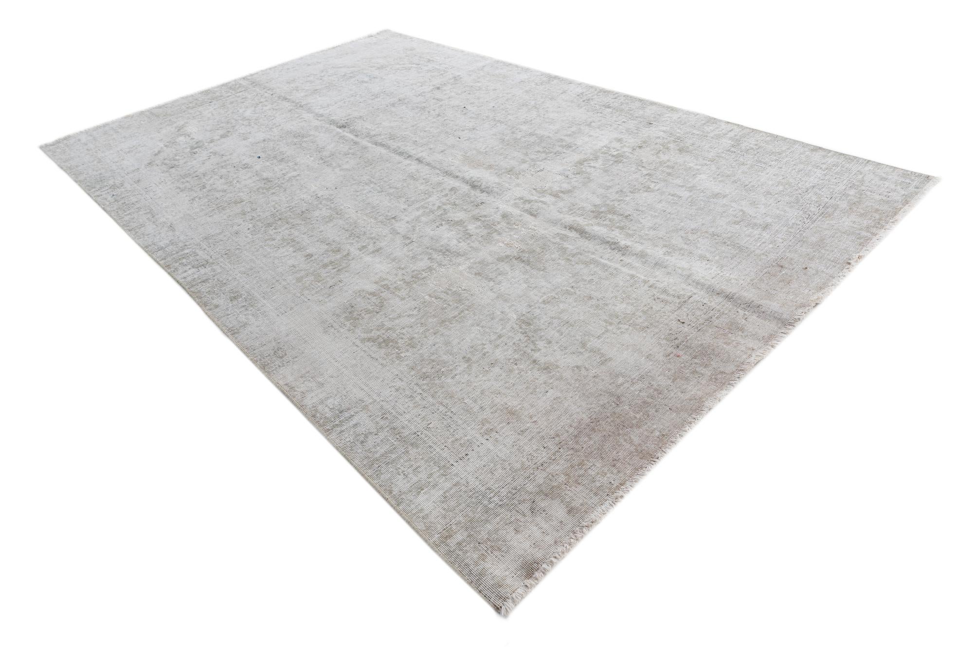 6' 10 x 10' 6 Hand Knotted Ultra Vintage Persian Wool Rug