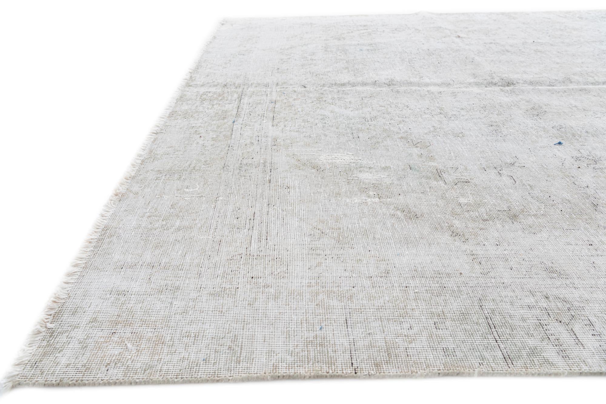 6' 10 x 10' 6 Hand Knotted Ultra Vintage Persian Wool Rug