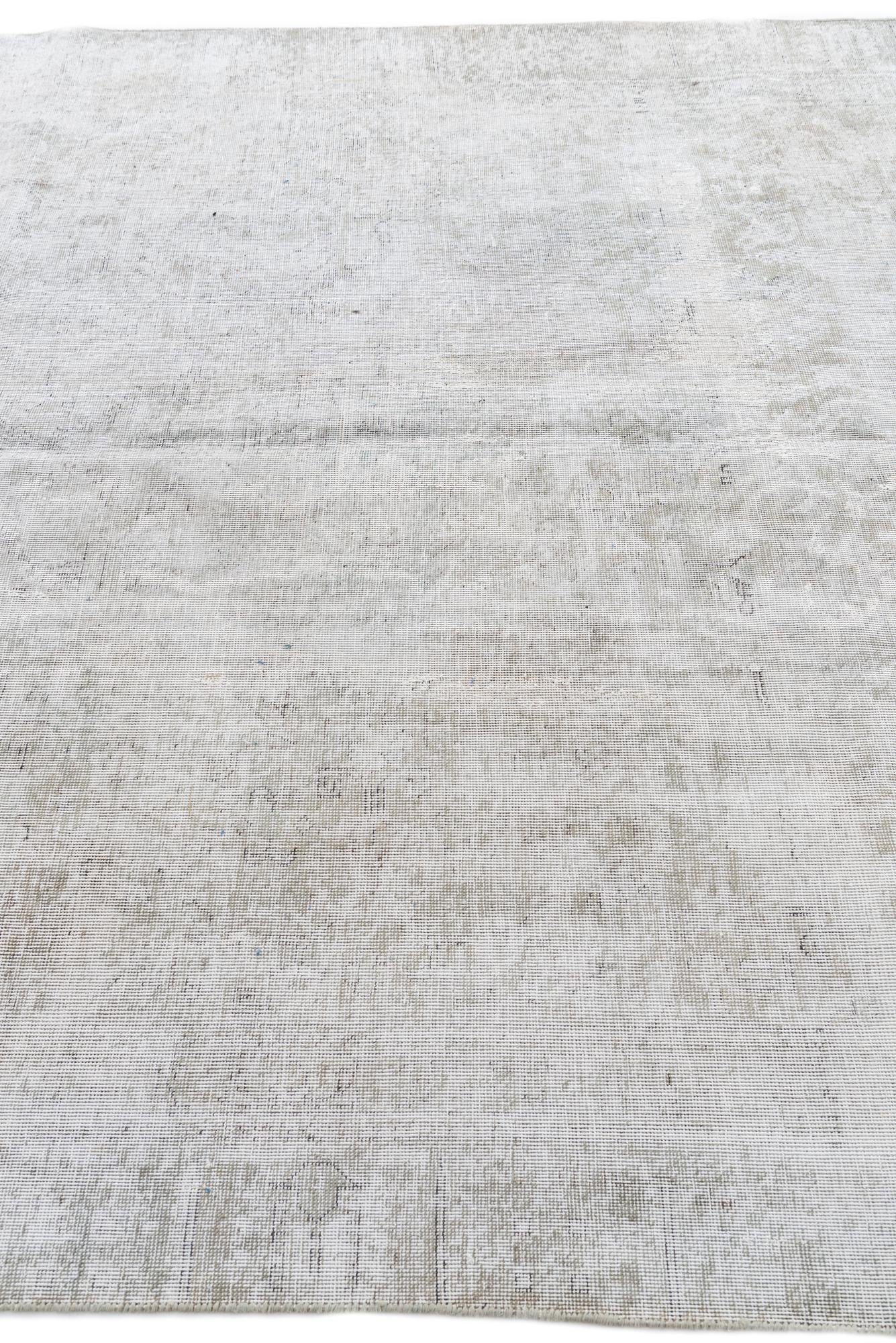 6' 10 x 10' 6 Hand Knotted Ultra Vintage Persian Wool Rug