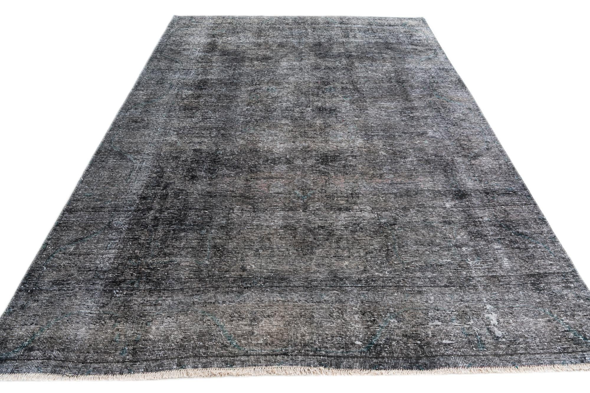 6' 2 x 9' 2 Hand Knotted Ultra Vintage Persian Wool Rug