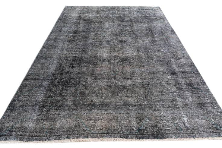 Detail image of 6' 2 x 9' 2 Hand Knotted Ultra Vintage Persian Wool Rug