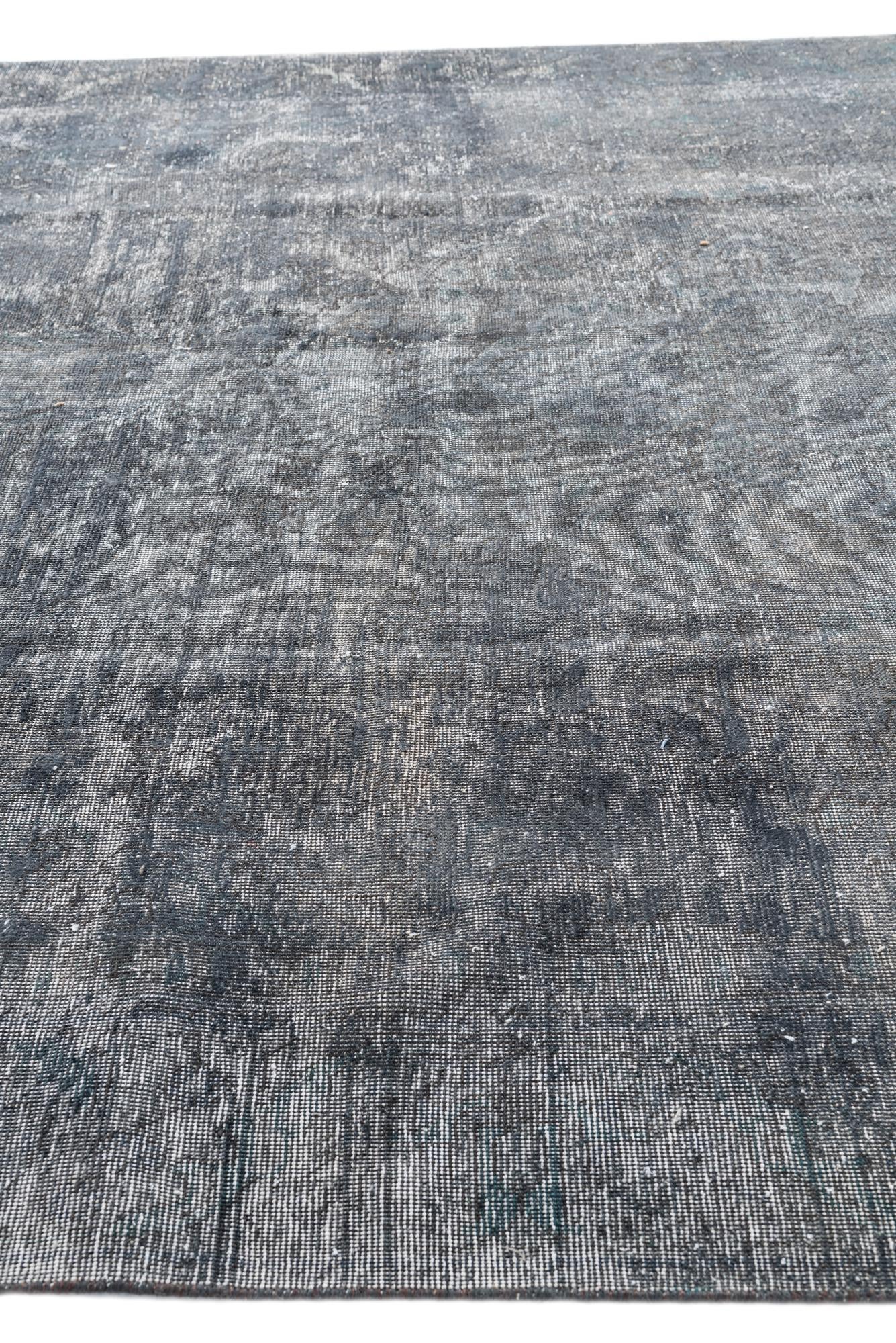 9' x 12' 6 Hand Knotted Ultra Vintage Persian Wool Rug