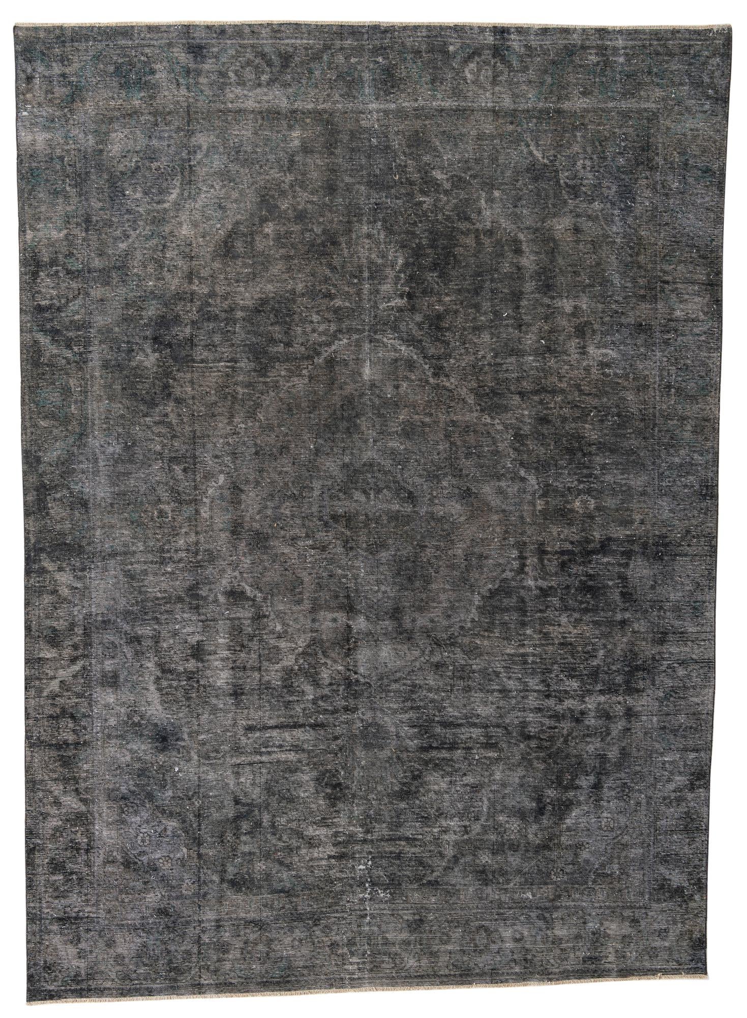 9' x 12' 6 Hand Knotted Ultra Vintage Persian Wool Rug