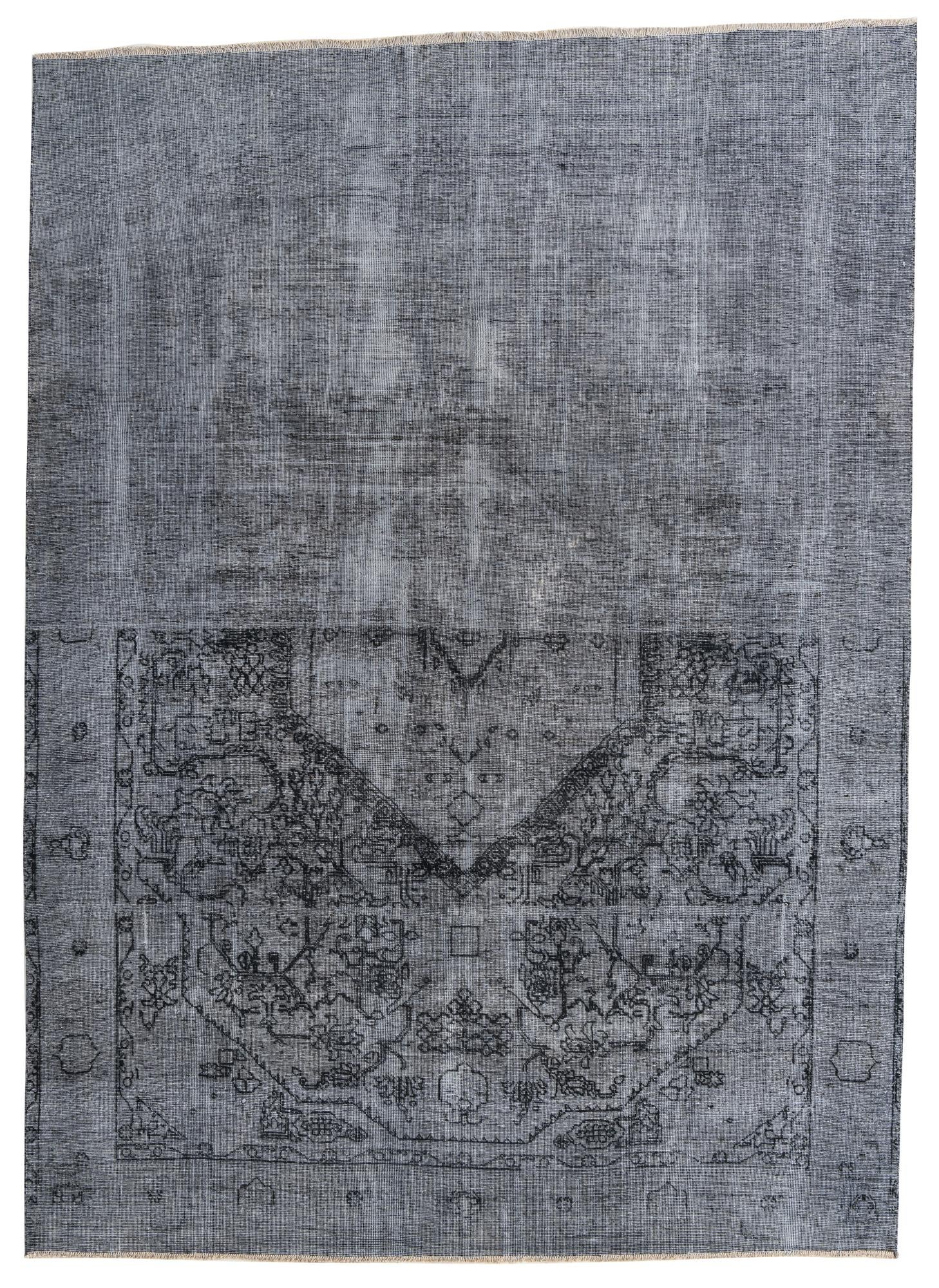 8' x 11' Hand Knotted Ultra Vintage Persian Wool Rug