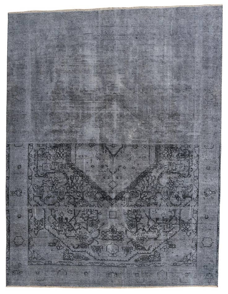 Detail image of 8' x 11' Hand Knotted Ultra Vintage Persian Wool Rug