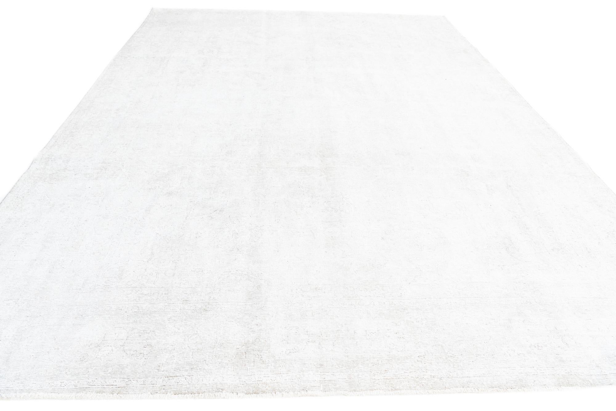 9' 3 x 12' 6 Hand Knotted Ultra Vintage Persian Wool Rug
