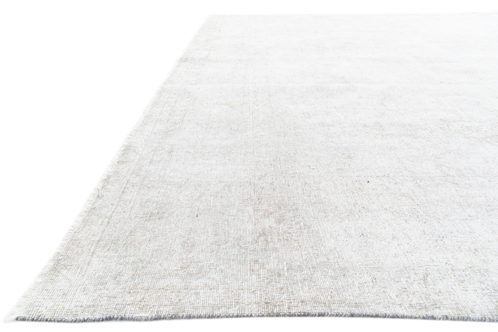 9' 3 x 12' 6 Hand Knotted Ultra Vintage Persian Wool Rug