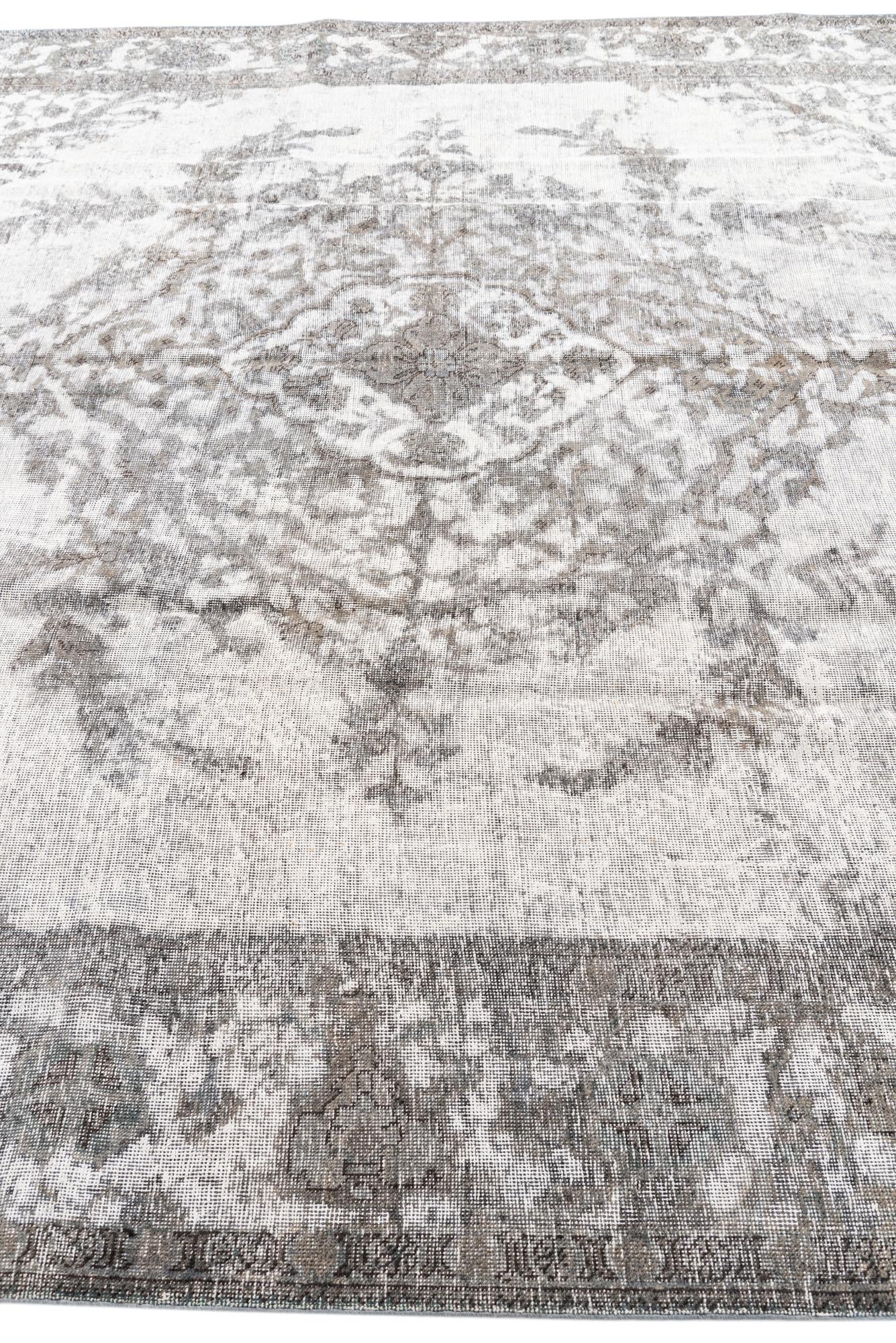 9' 7 x 12' 6 Hand Knotted Ultra Vintage Persian Wool Rug