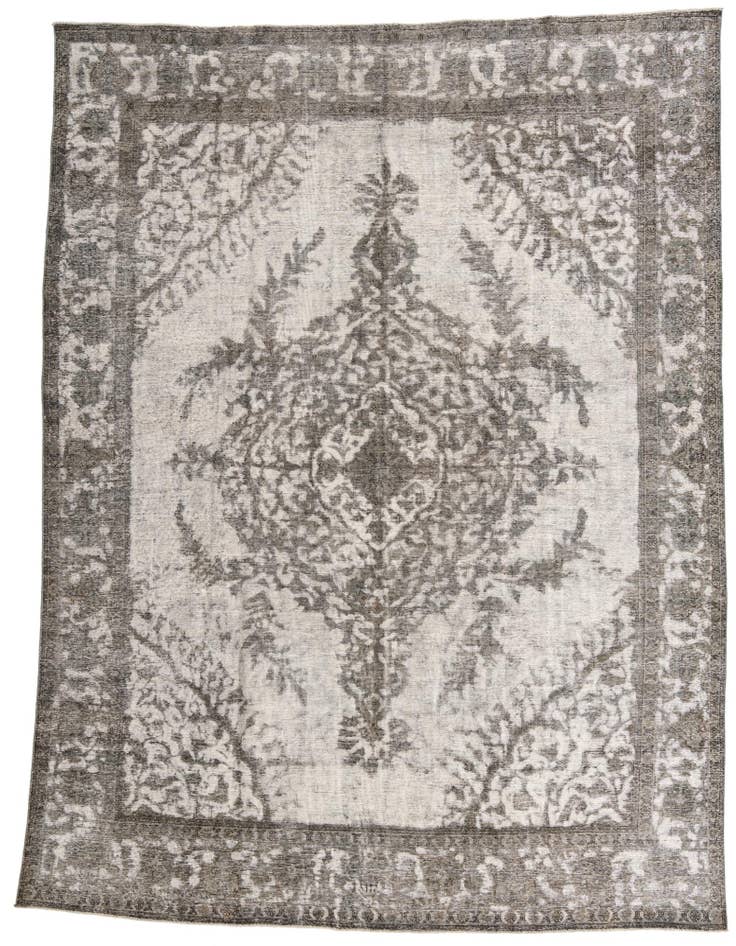 Detail image of 9' 7 x 12' 6 Hand Knotted Ultra Vintage Persian Wool Rug