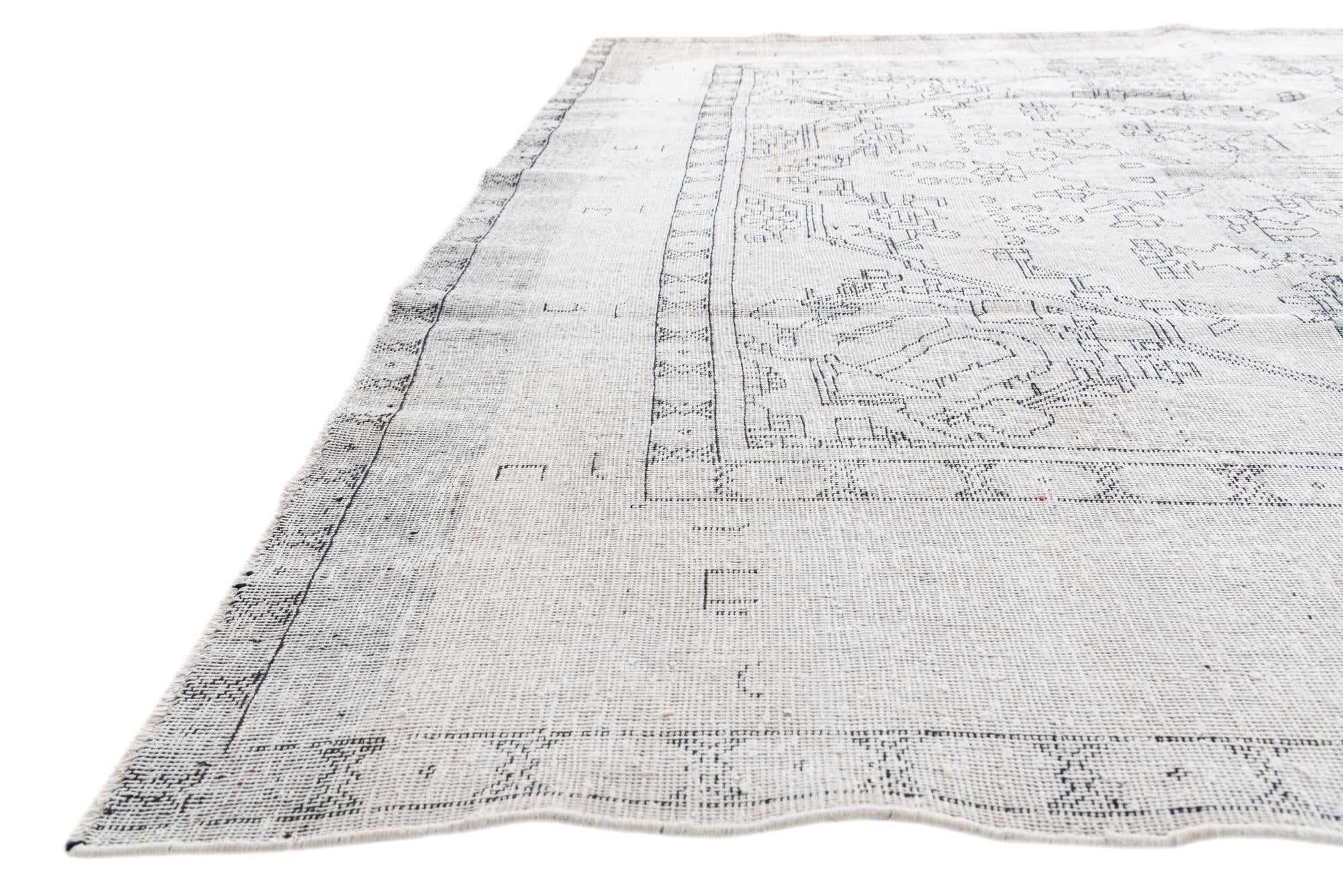 9' 6 x 12' 6 Hand Knotted Ultra Vintage Persian Wool Rug