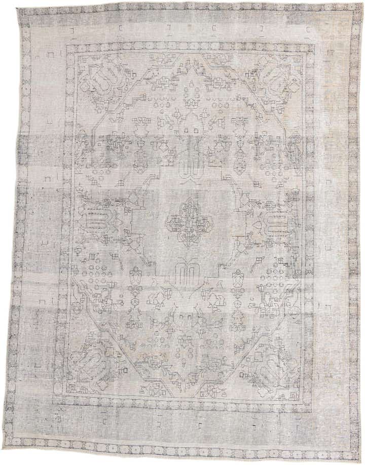 9' 6 x 12' 6 Hand Knotted Ultra Vintage Persian Wool Rug