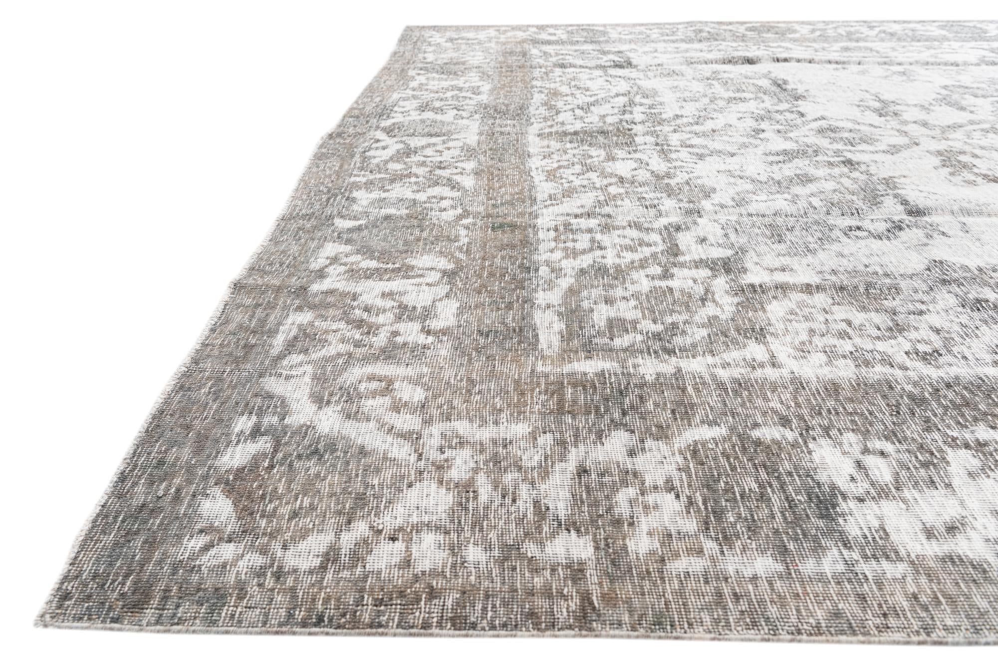 9' 1 x 12' 4 Hand Knotted Ultra Vintage Persian Wool Rug