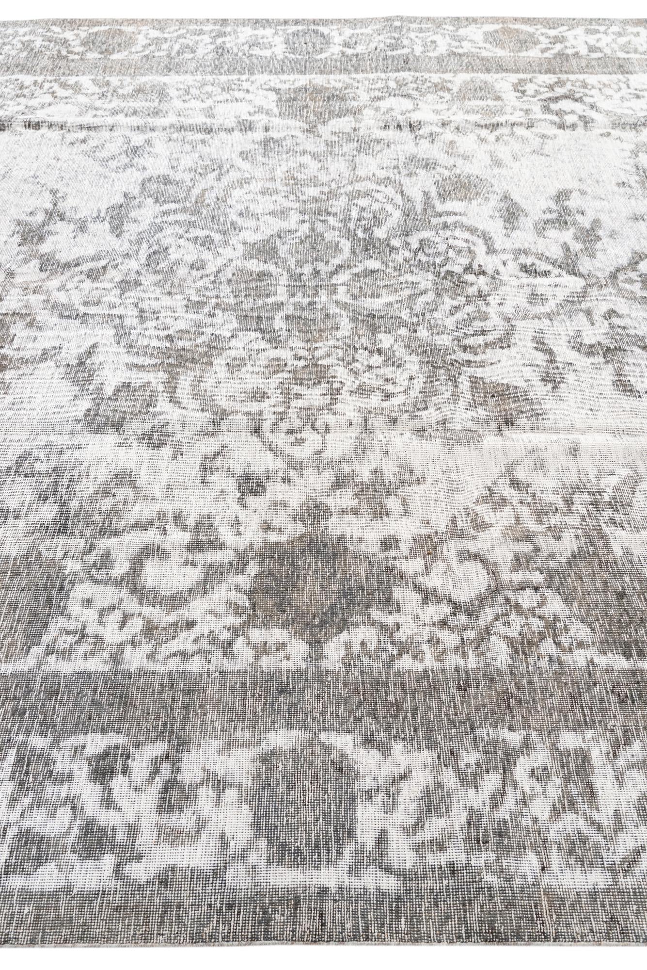 9' 1 x 12' 4 Hand Knotted Ultra Vintage Persian Wool Rug