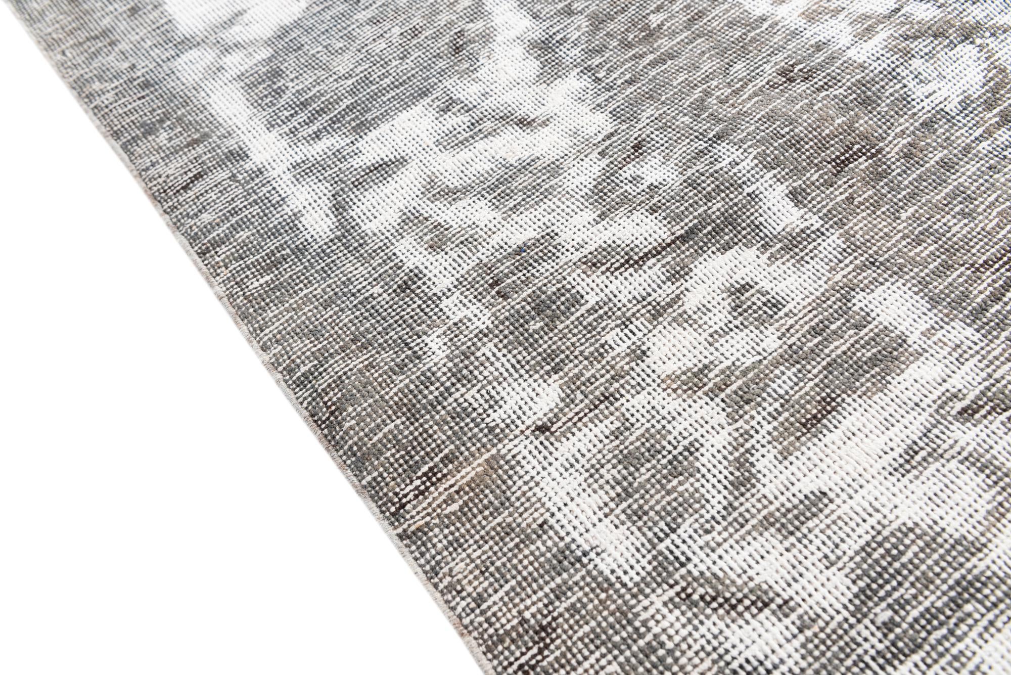 9' 1 x 12' 4 Hand Knotted Ultra Vintage Persian Wool Rug