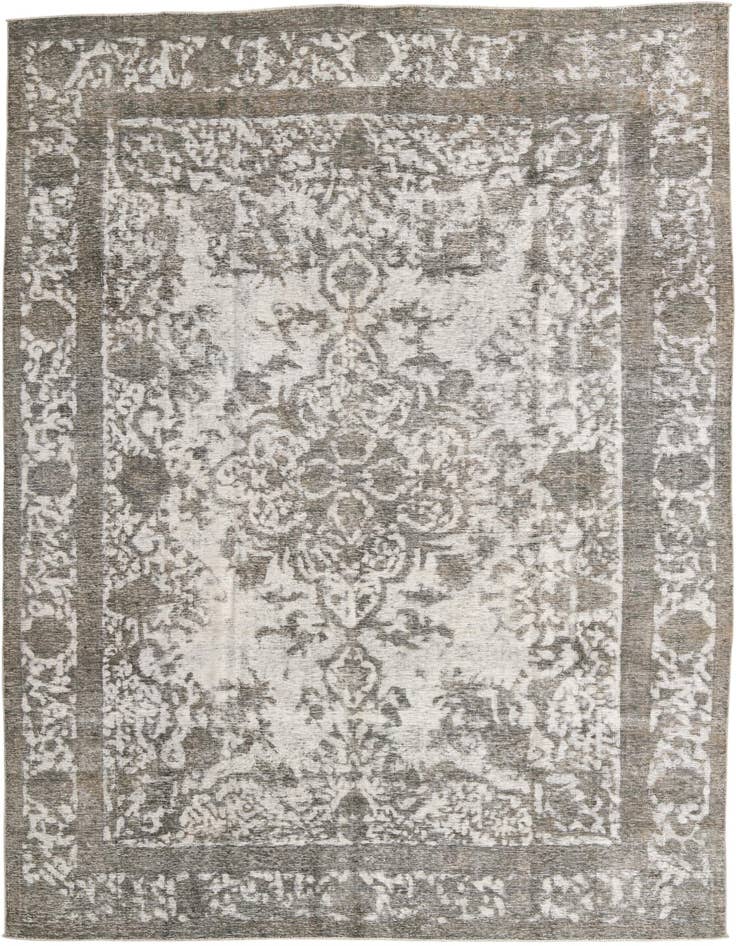 Detail image of 9' 1 x 12' 4 Hand Knotted Ultra Vintage Persian Wool Rug