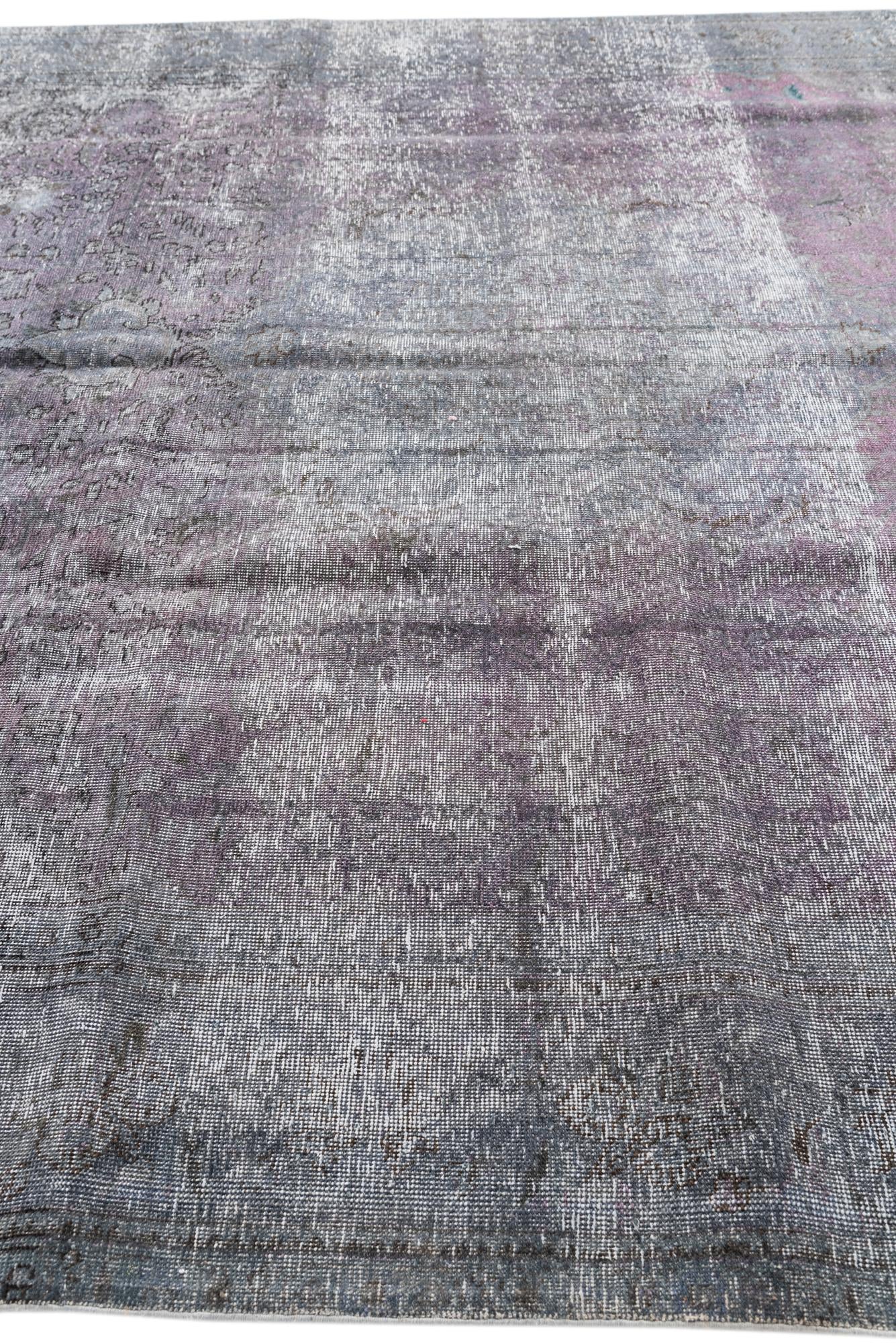 8' x 10' 8 Hand Knotted Ultra Vintage Persian Wool Rug